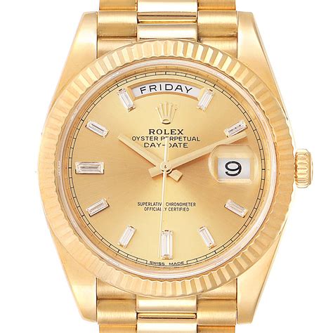 rolex president 40 yellow gold diamond|rolex day date 40 yellow gold.